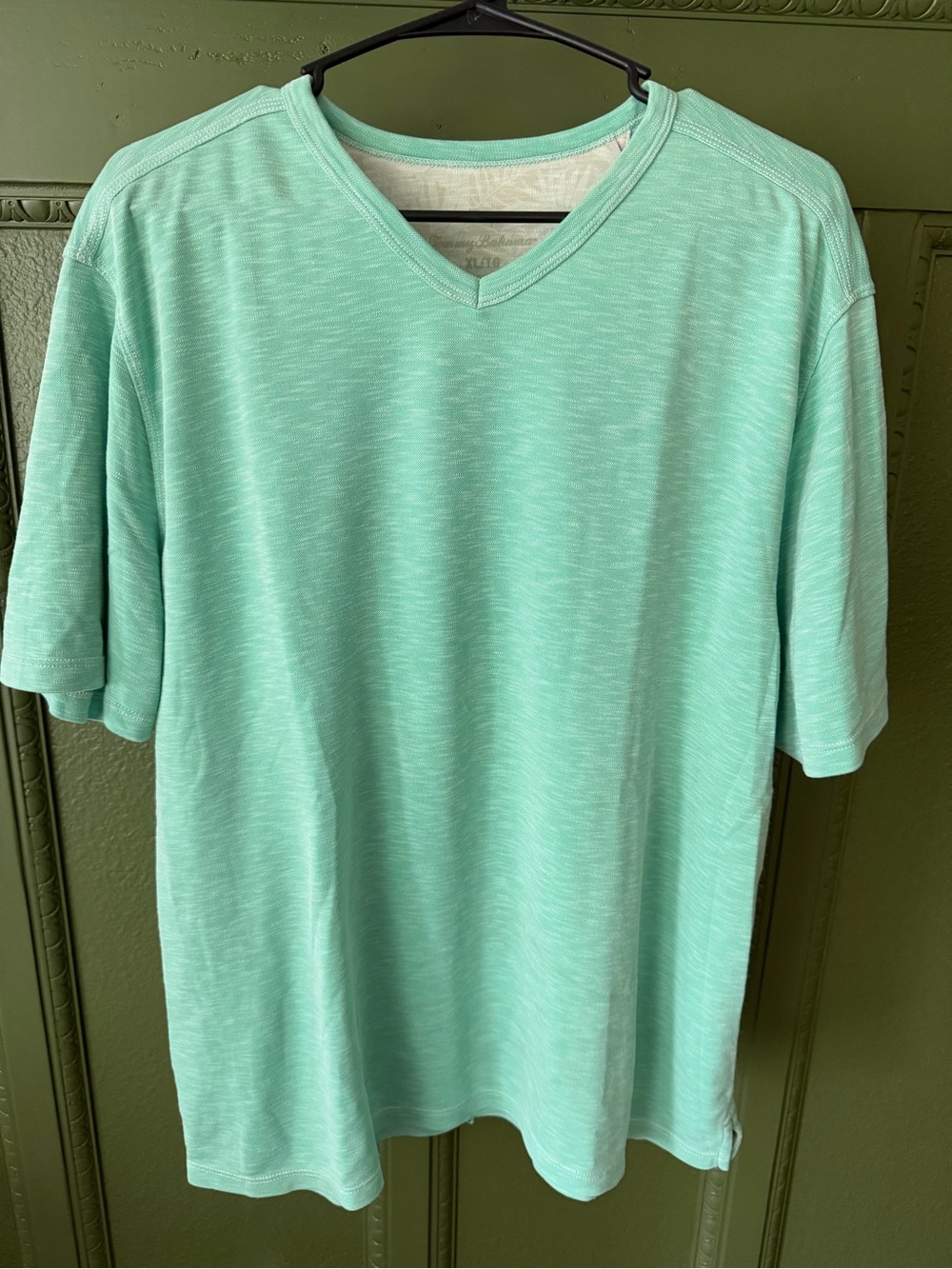 Tommy Bahama Men's Mint Green V-Neck Short Sleeve Tee